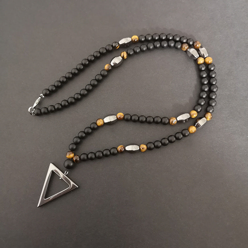 Men's Personality Simple Jewelry Tiger Eye Imitation Necklaces