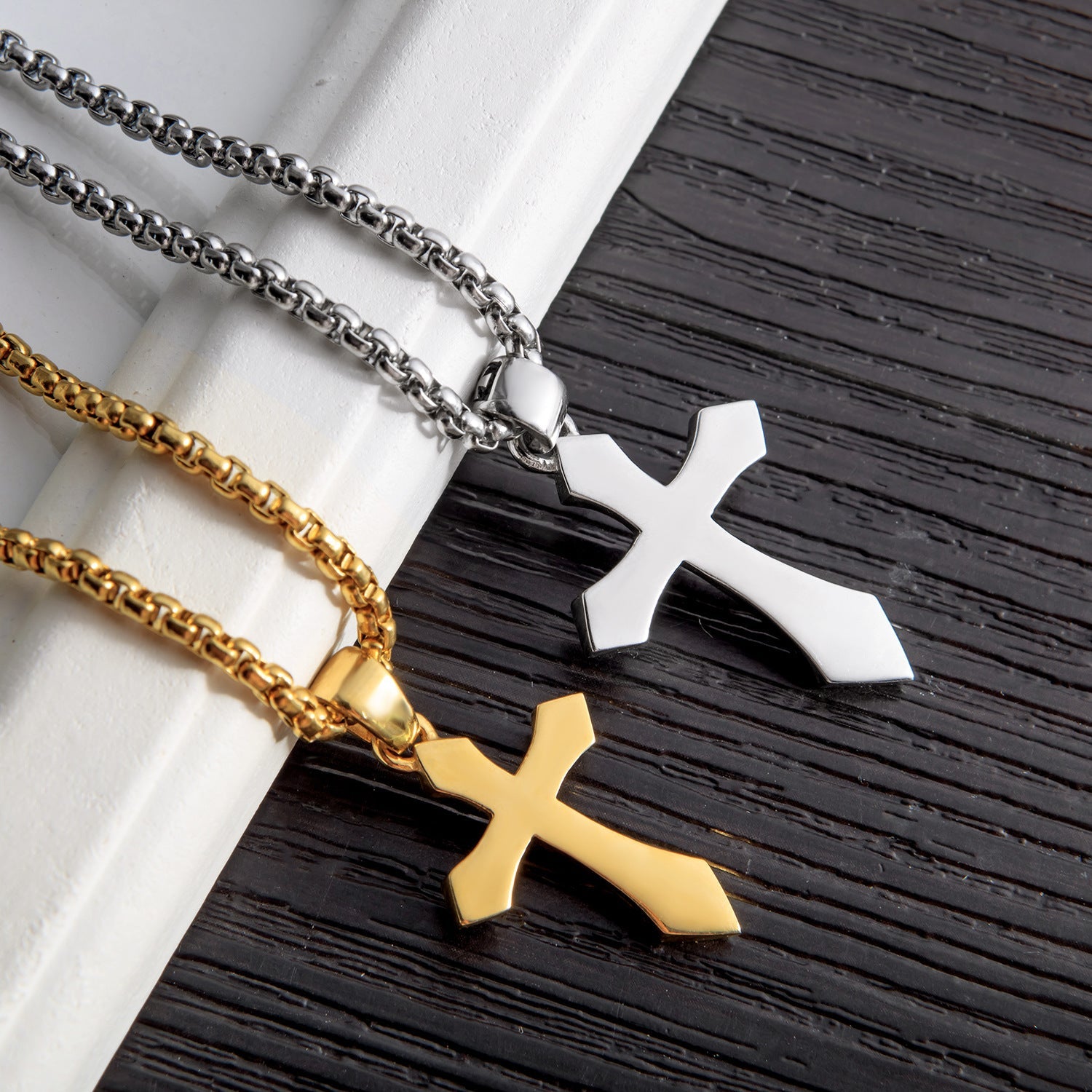 Men's Personalized Vintage Cross Jewelry Street Trendy Necklaces
