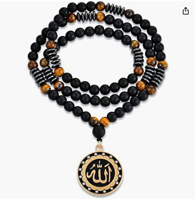 Men's Personality Simple Jewelry Tiger Eye Imitation Necklaces