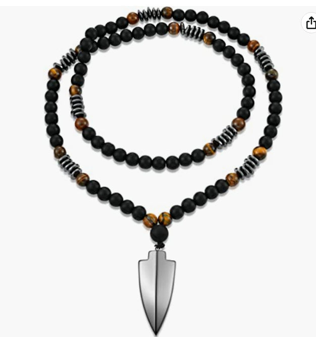 Men's Personality Simple Jewelry Tiger Eye Imitation Necklaces